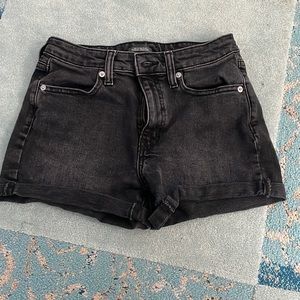 Black Jean Shorts